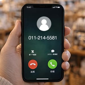 「0112145581」はオリコから着信